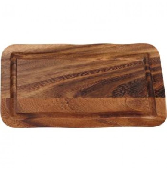 Acacia Rectangular Board with Groove